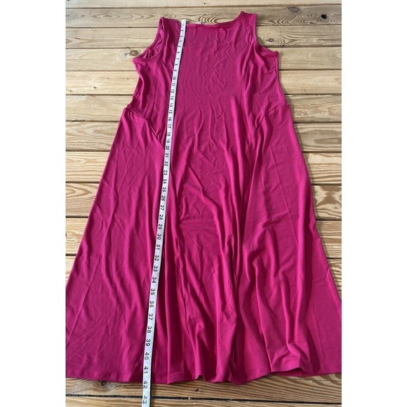 NEW Susan Graver Seamless Sleeveless Midi Dress Petite Small PS Pink Liquid Knit - Picture 5 of 7